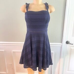 city triangles blue lace dress City Triangles Lace Gown Dresses